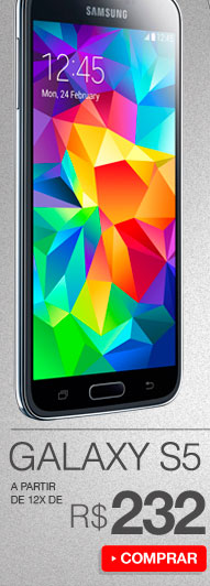 Samsung Galaxy S5

a partir de 12x de R$ 232 