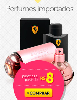 Perfumes importados parcelas a partir de R$ 8
