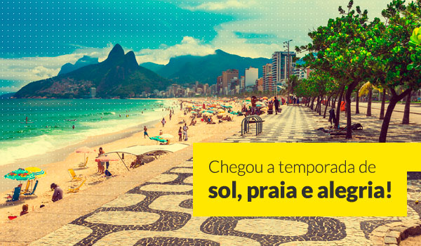 Chegou a temporada de sol, praia e alegria!