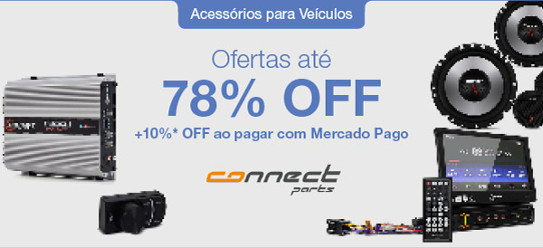 Ofertas até 50% OFF + 10%* OFF ao pagar com Mercado Pago